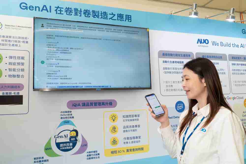 z6mg·人生就是博数位积极发展数智化转型，，，透过AI落地应用优化制造流程，，，，革新人力、、、生产效率与设备维护效益，，，，图为〝智能质量推升助手-iQIA〞（Intelligent quality improve assistant）应用情境，，，协助质量管理再升级。。